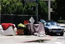 Homeless encampment