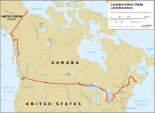 US Canada border